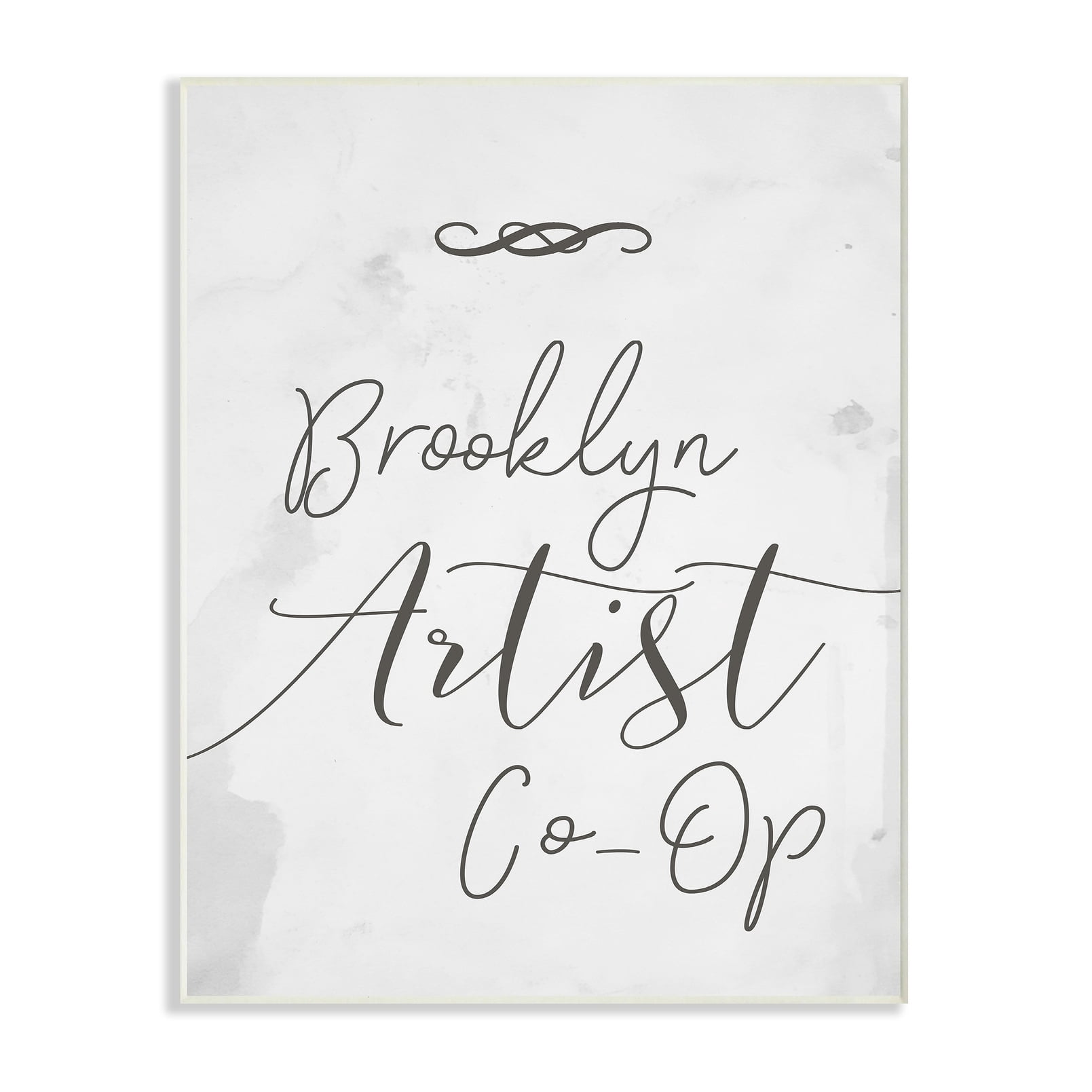 Stupell Brooklyn Artist Co-Op Typography Wall Plaque Art 13 x 19