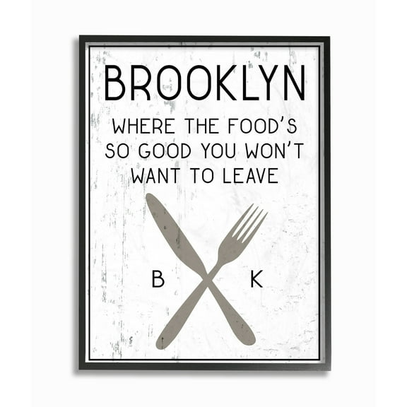 Stupell Brooklyn Food Framed Giclee Texture Art 11 x 14