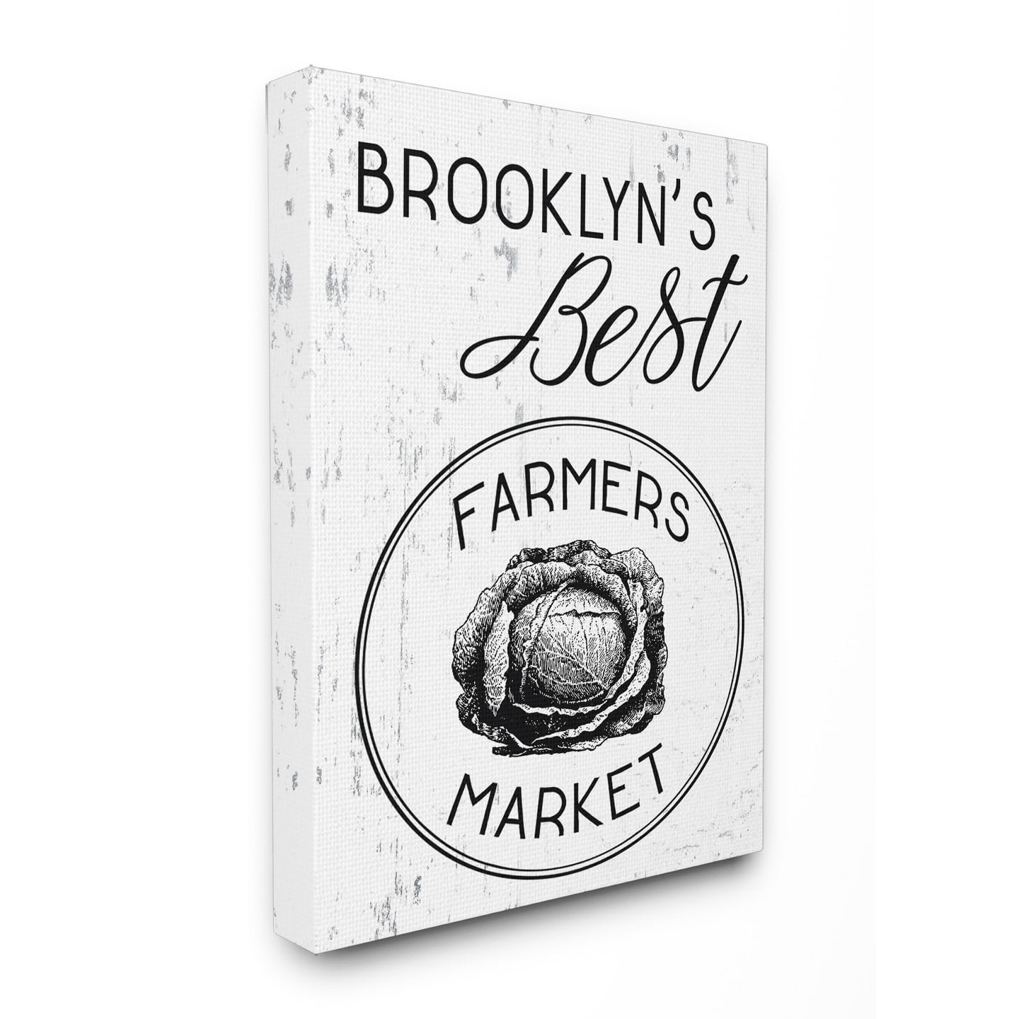 Stupell Brooklyn's Best Farmers Market Stretched Canvas Wall Art 24 x 30