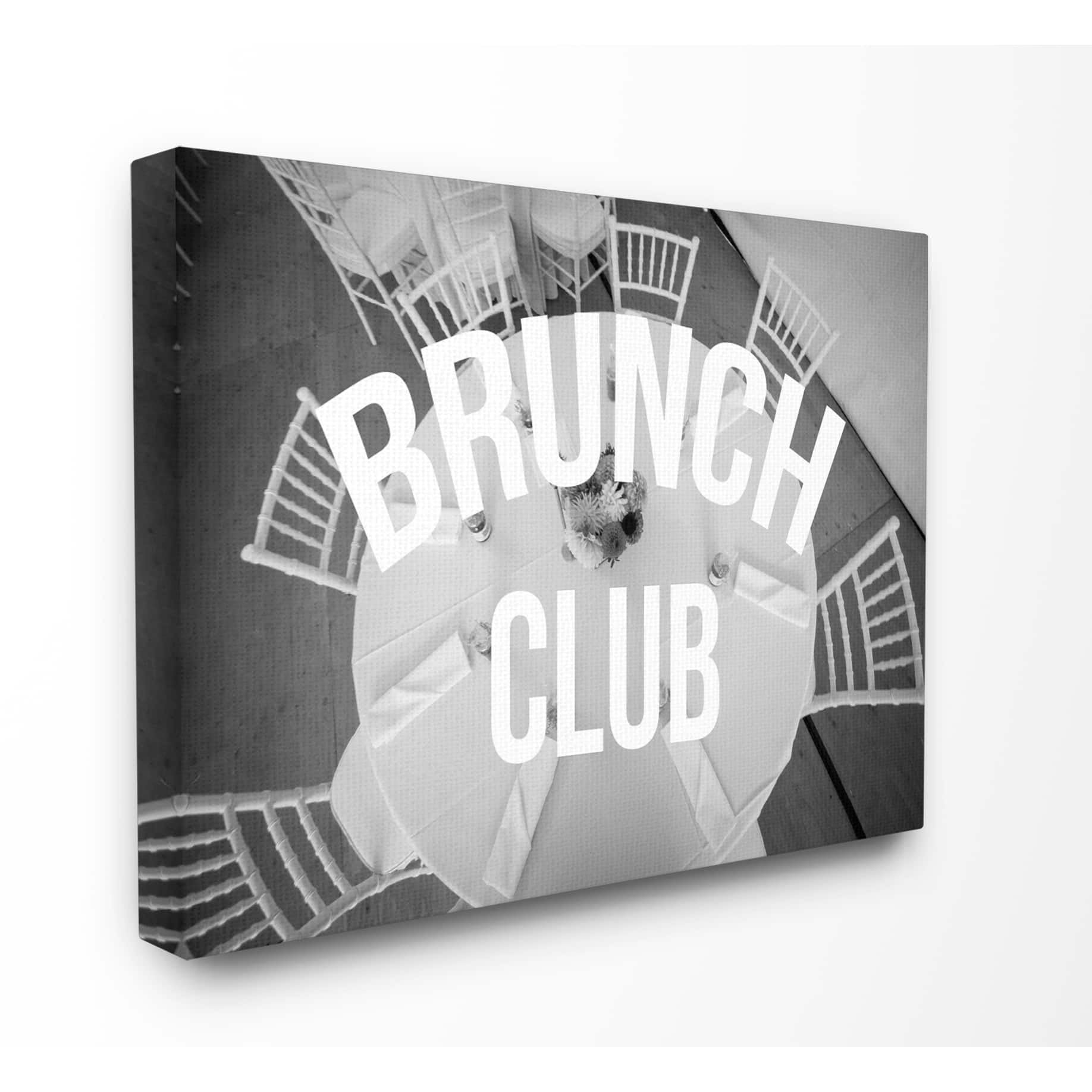 Stupell Brunch Club Table Stretched Canvas Wall Art 24 x 30