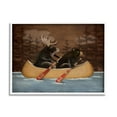 thumbnail image 1 of Stupell Canoeing Animals Rustic Woodland Transportation Painting White Framed Art Print Wall Art, 1 of 7