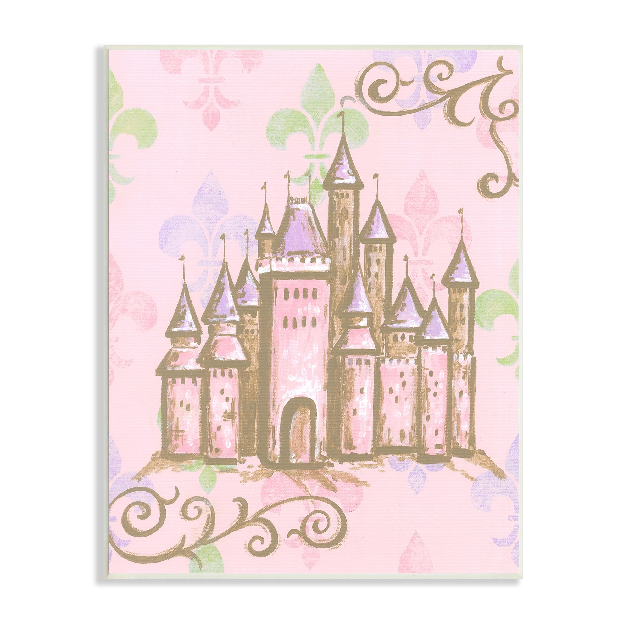 Stupell Castle with Fleur de Lis Wall Art 13 x 19