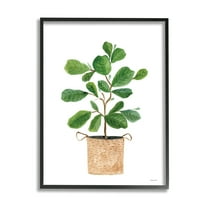 Stupell Casual House Plant Botanicals Botanical & Floral Painting Black Framed Art Print Wall Art