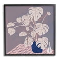 thumbnail image 1 of Stupell Casual Monstera Patterned Leaves Botanical & Floral Painting Black Framed Art Print Wall Art, 1 of 7