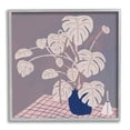 thumbnail image 1 of Stupell Casual Monstera Patterned Leaves Botanical & Floral Painting Gray Framed Art Print Wall Art, 1 of 7