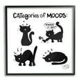 thumbnail image 1 of Stupell Categories Of Moods Funny Cats Animals & Insects Painting Black Framed Art Print Wall Art, 1 of 7