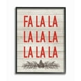 thumbnail image 1 of Stupell Christmas Deck the Halls Fa La La Framed Giclee Texture Art 16 x 20, 1 of 5