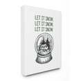 thumbnail image 1 of Stupell Christmas Let It Snow Globe Stretched Canvas Wall Art 30 x 40, 1 of 4