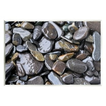 Stupell Coastal Beach Pebbles Rocks Landscape Photography Wall Plaque Unframed Art Print Wall Art