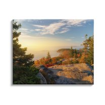 Stupell Coastal Cliffs Rocky Ocean Landscape Photography Gallery Wrapped Canvas Print Wall Art