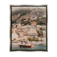 thumbnail image 1 of Stupell Coastal Port City Buildings Seaside Landscape Photography Gray Floater Framed Art Print Wall Art, 1 of 6