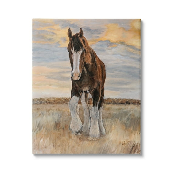 Stupell Colt Horse Farmhouse Animal Animals & Insects Painting Gallery Wrapped Canvas Print Wall Art