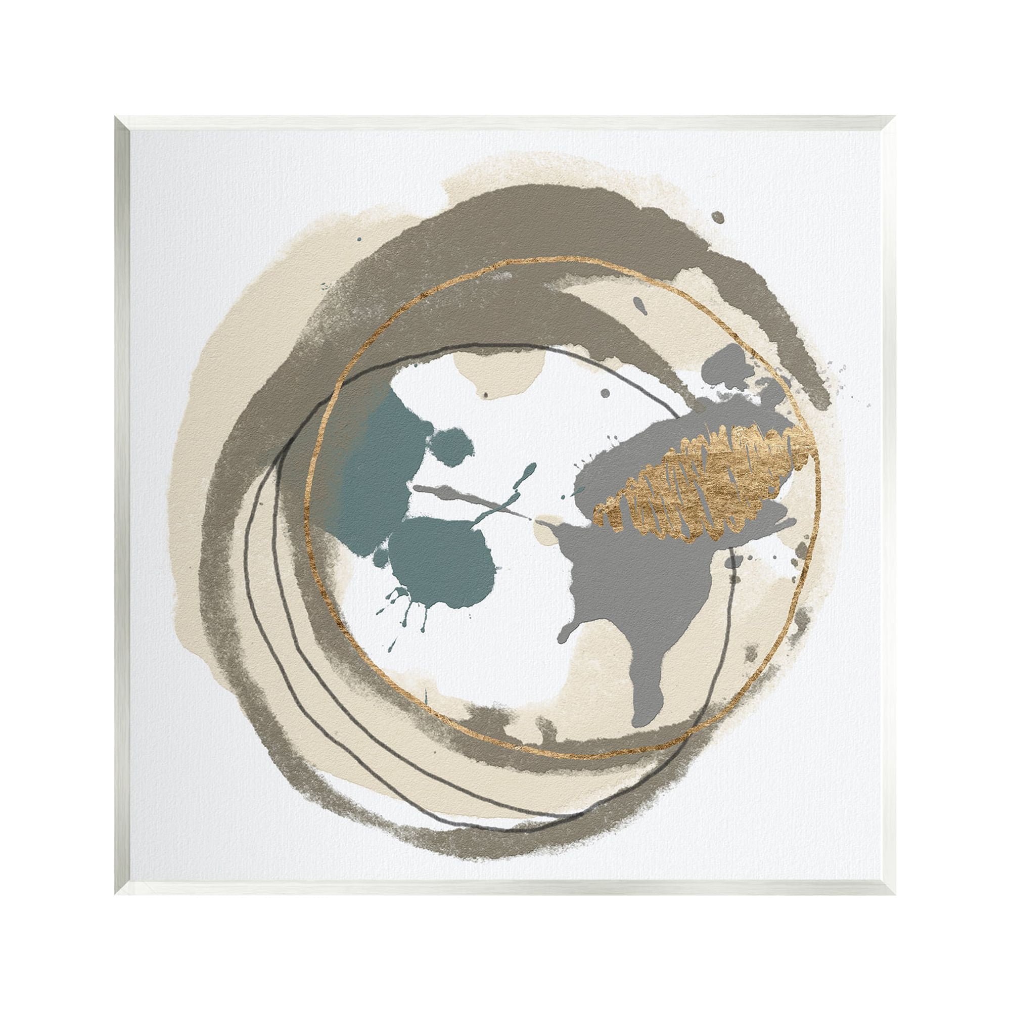 Stupell Contemporary Circles Overlapping Abstract Abstract Painting Wall Plaque Unframed Art Print Wall Art