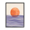 thumbnail image 1 of Stupell Contemporary Sea Landscape Sunshine Abstract Painting Black Framed Art Print Wall Art, 1 of 7