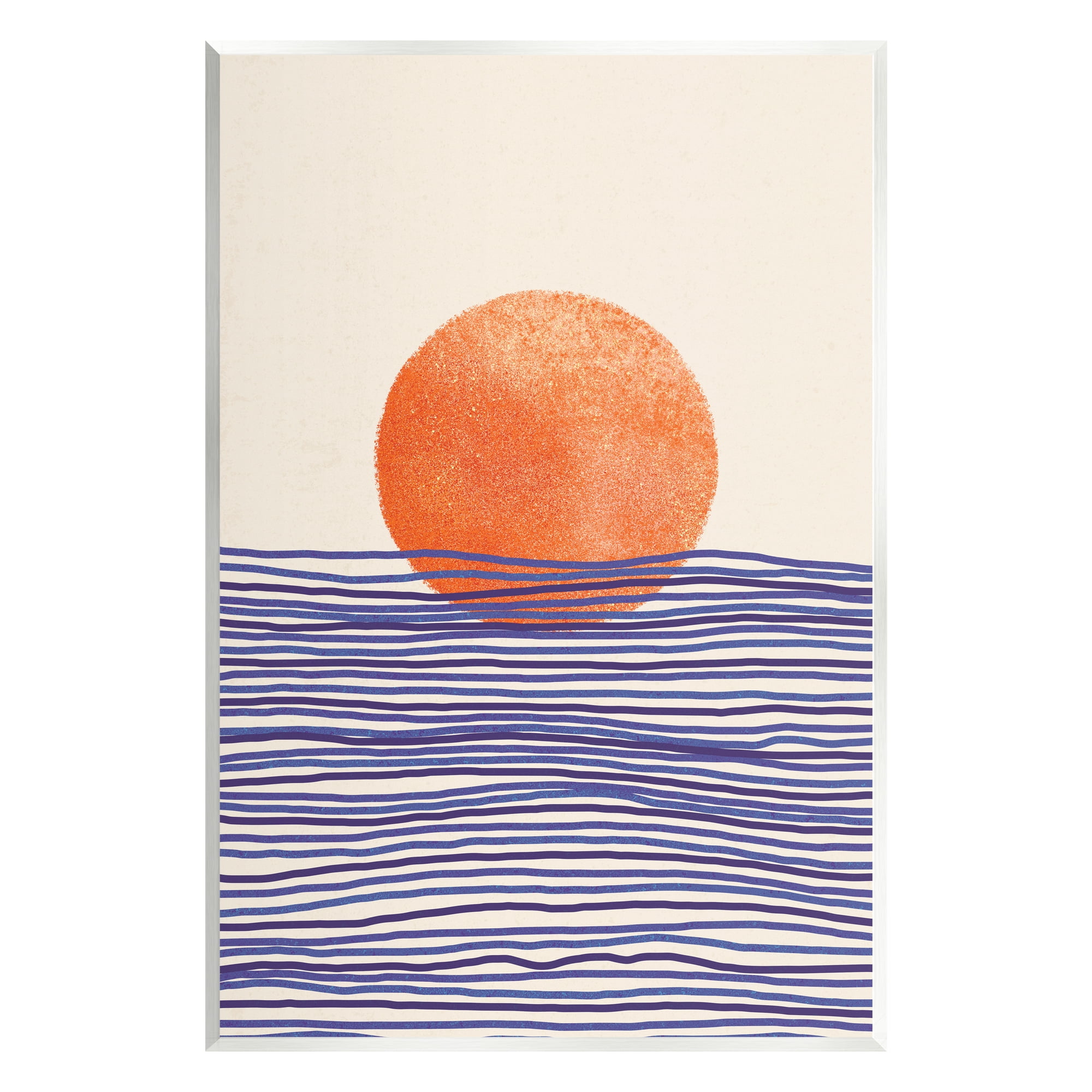 Stupell Contemporary Sea Landscape Sunshine Abstract Painting Wall Plaque Unframed Art Print Wall Art