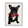 thumbnail image 1 of Stupell Cool Dude French Bulldog Pet Animals & Insects Painting Gray Framed Art Print Wall Art, 1 of 7