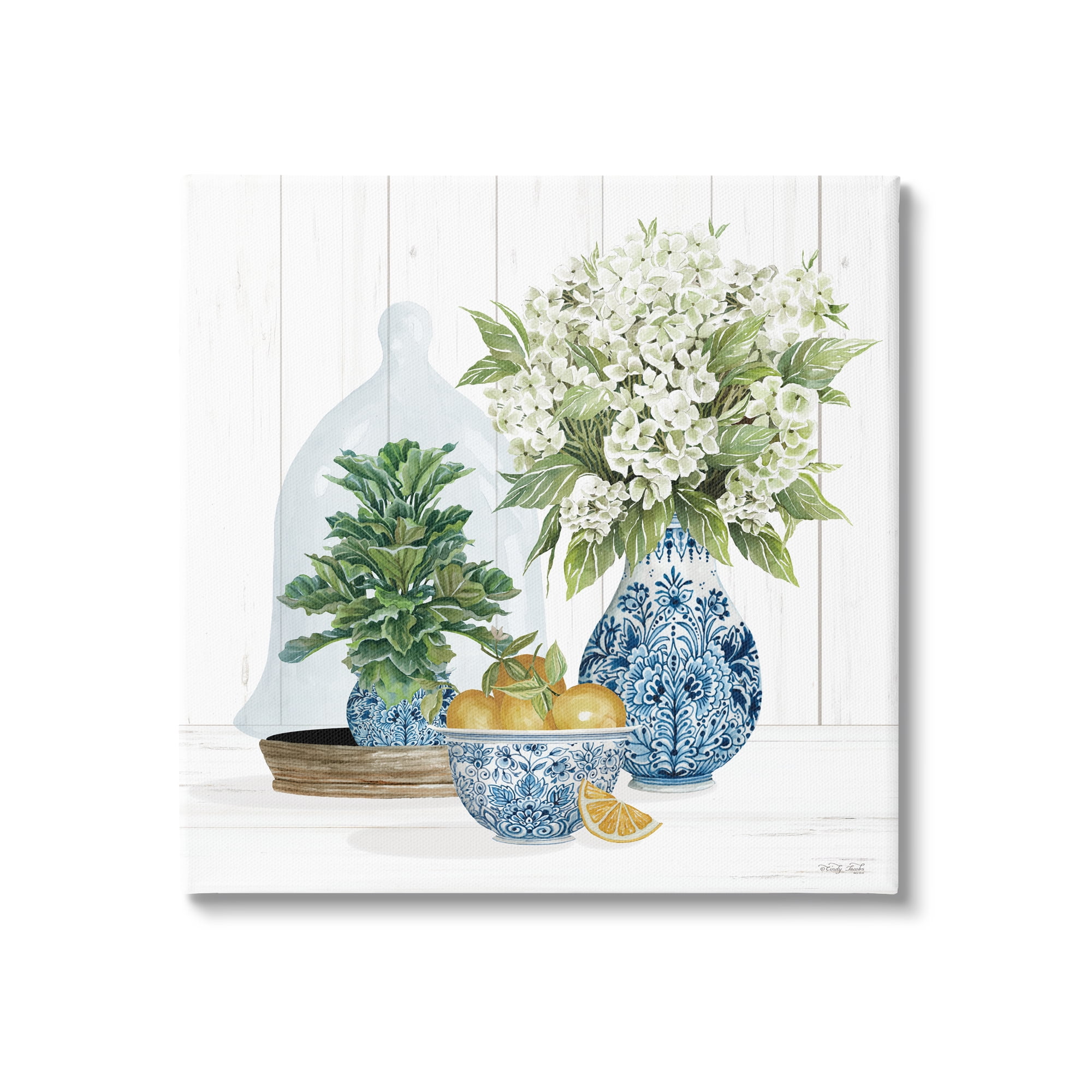Stupell Country Botanicals Citrus Arrangement Botanical & Floral Painting Gallery Wrapped Canvas Print Wall Art