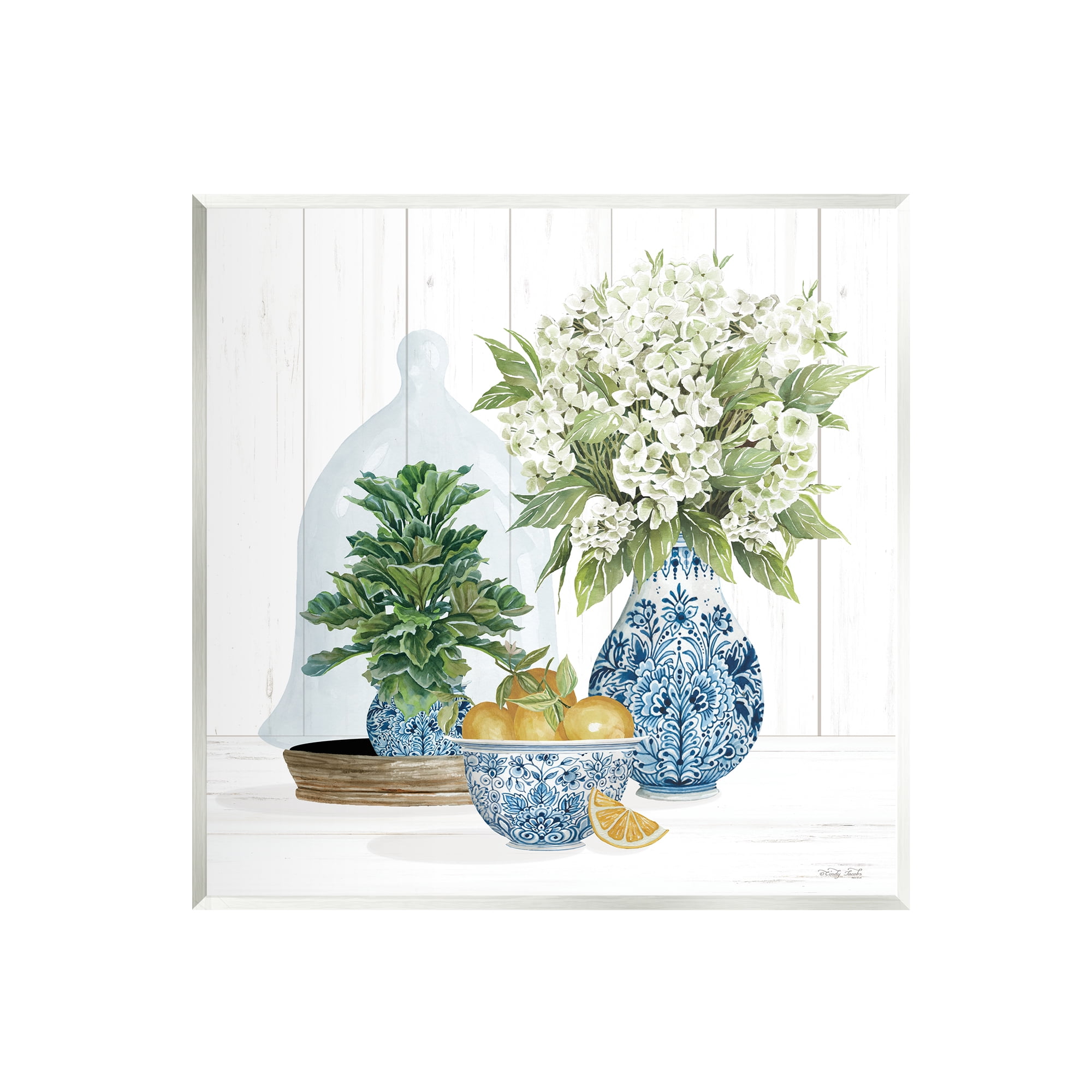 Stupell Country Botanicals Citrus Arrangement Botanical & Floral Painting Wall Plaque Unframed Art Print Wall Art