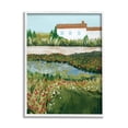 thumbnail image 1 of Stupell Country Cottage Meadow Road Landscape Painting White Framed Art Print Wall Art, 1 of 7