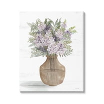 Stupell Country Lilac Blooms Arrangement Botanical & Floral Painting Gallery Wrapped Canvas Print Wall Art
