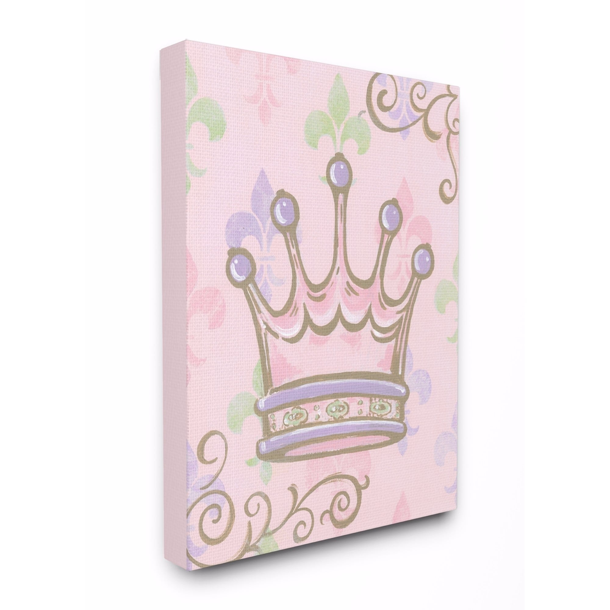 Stupell Crown with Fleur de Lis Wall Art 24x30