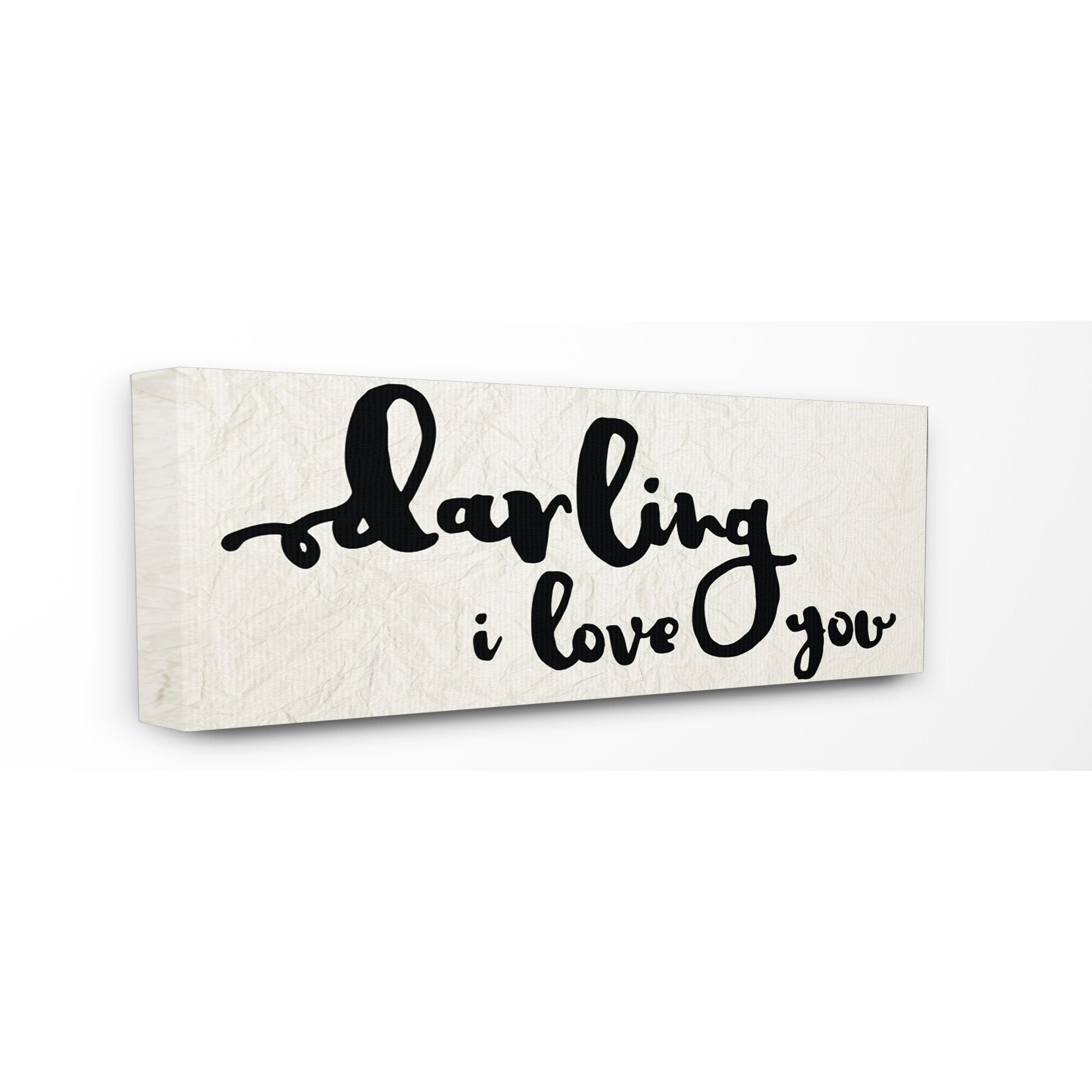 Black and White Typography Motivational Canvas Art for Kids