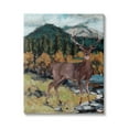 thumbnail image 1 of Stupell Deer Wildlife River Landscape Animals & Insects Painting Gallery Wrapped Canvas Print Wall Art, 1 of 5