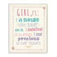 thumbnail image 1 of Stupell  Definition of Girl, (n): A Noise with Glitter On It Textual Art Wall Plaque, 1 of 2