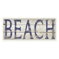Stupell  Distressed Driftwood Beach Wall Plaque