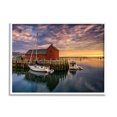 thumbnail image 1 of Stupell Docked Boats Marina Harbor Photography Landscape Photography White Framed Art Print Wall Art, 1 of 7