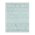 thumbnail image 1 of Stupell Down The Jersey Shore List Wall Plaque Art 13 x 19, 1 of 5