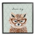 thumbnail image 1 of Stupell Dream Big Happy Fox Patterned Animals & Insects Painting Black Framed Art Print Wall Art, 1 of 7