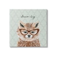 thumbnail image 1 of Stupell Dream Big Happy Fox Patterned Animals & Insects Painting Gallery Wrapped Canvas Print Wall Art, 1 of 7
