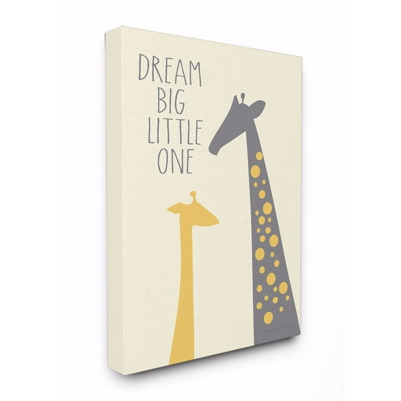Stupell Dream Big Little One With Giraffes Wall Art 30x40