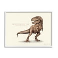 thumbnail image 1 of Stupell Educational T-Rex Dinosaur Animals & Insects Painting White Framed Art Print Wall Art, 1 of 7