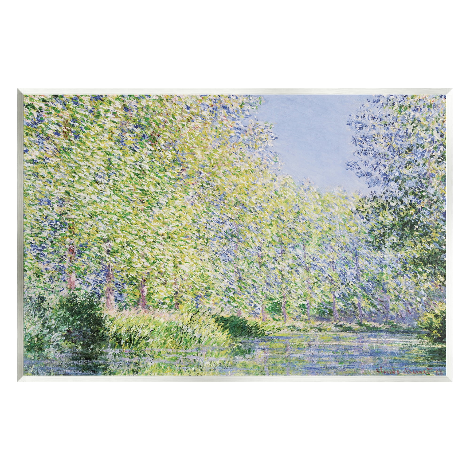 Stupell Epte River Claude Monet Classic Landscape Painting Wall Plaque Unframed Art Print Wall Art