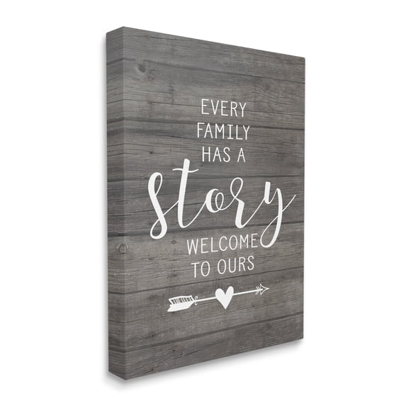 Stupell Every Family Has A Story Oversized Canvas Art, 24 x 1.5 x 30