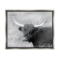 thumbnail image 1 of Stupell Farmhouse Cattle Highland Portrait Animals & Insects Photography Gray Floater Framed Art Print Wall Art, 1 of 6