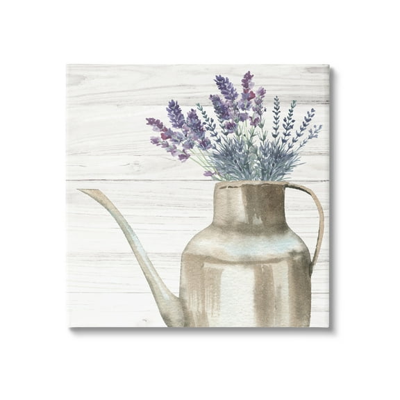 Stupell Farmhouse Garden Lavender Bunches Botanical & Floral Painting Gallery Wrapped Canvas Print Wall Art