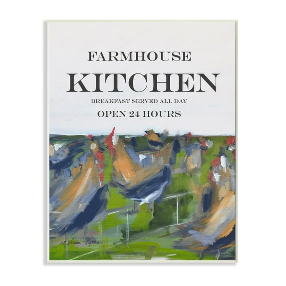 Stupell Farmhouse Kitchen Rooster Art Wall Plaque