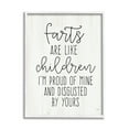 thumbnail image 1 of Stupell Farts Like Children Funny Bathroom Typography Painting White Framed Art Print Wall Art, 1 of 7
