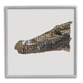 thumbnail image 1 of Stupell Fashion Brand Crocodile Glam Animals & Insects Painting Gray Framed Art Print Wall Art, 1 of 7