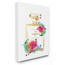 Stupell Fashion Perfume Gold Rainbow Canvas Art, 30 x 1.5 x 40