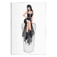 thumbnail image 1 of Stupell Fashionable Woman Glam Coffee Cup Beauty & Fashion Painting Wall Plaque Unframed Art Print Wall Art, 1 of 6