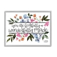 thumbnail image 1 of Stupell Fearfully & Wonderfully Made Floral Botanical & Floral Painting Gray Framed Art Print Wall Art, 1 of 7