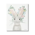 thumbnail image 1 of Stupell Floral Bunny Rabbit Blossoms Animals & Insects Painting Gallery Wrapped Canvas Print Wall Art, 1 of 5