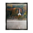 thumbnail image 1 of Stupell Foggy Lake Autumn Foliage Scenery Landscape Photography Black Floater Framed Art Print Wall Art, 1 of 6
