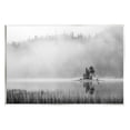 thumbnail image 1 of Stupell Foggy Lake Landscape Trees Landscape Photography Wall Plaque Unframed Art Print Wall Art, 1 of 6