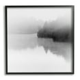 thumbnail image 1 of Stupell Foggy Lake Mysterious Reflection Landscape Photography Black Framed Art Print Wall Art, 1 of 7