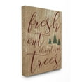 thumbnail image 1 of Stupell Fresh Cut Christmas Trees Tan Stretched Canvas Wall Art 24 x 30, 1 of 5